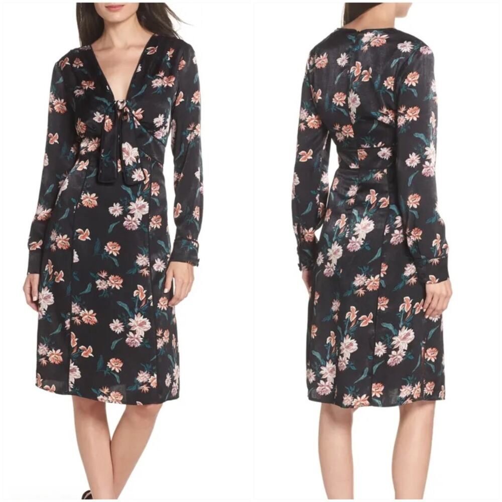 🌷5 for $25 NWT Chelsea28 Long Sleeve Knot Front Dress